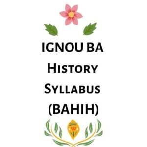 ignou ba history syllabus